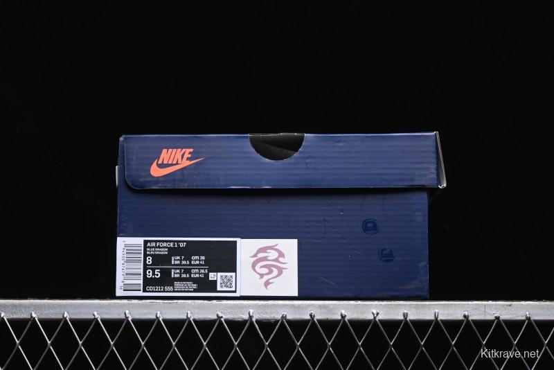 Nike Air Force 1 Low "Green Dragon Crescent Blade" Casual Sneakers - CD1212-555