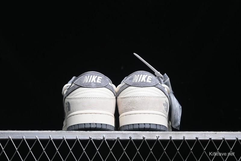 Nike SB Dunk Low The North Face Collaboration Anniversary Edition Customized Low-Top Casual Skate Shoes - DM6868-002