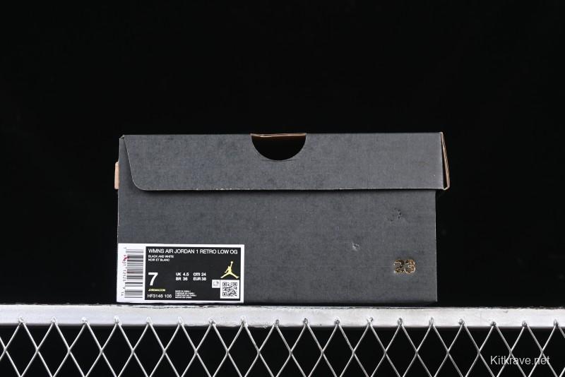 Nike Air Jordan 1 Low AJ1 Grey White Black Swoosh Casual Sneakers - HF3148-106