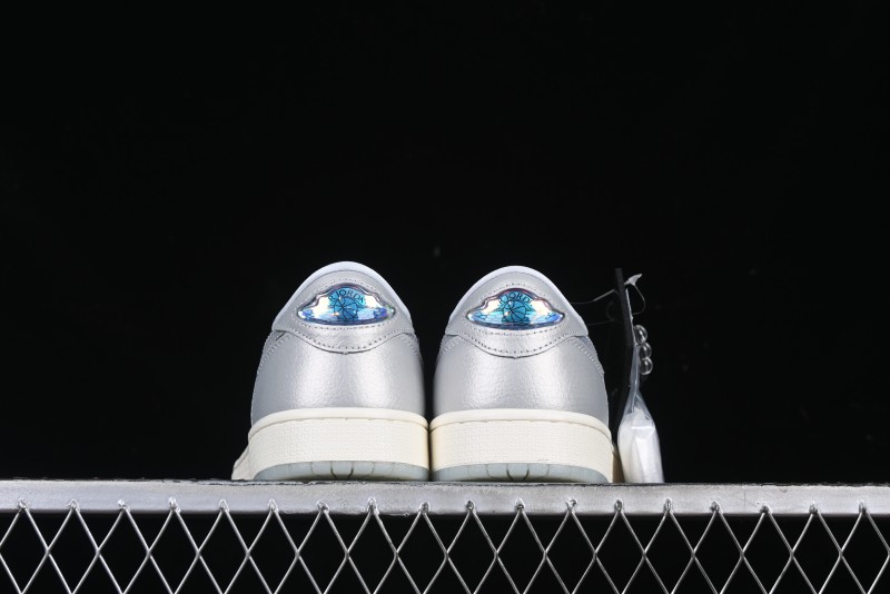 Nike Air Jordan 1 Low OG Retro Basketball Shoes Snake Year Limited Edition Silver Snake - HF3144-100