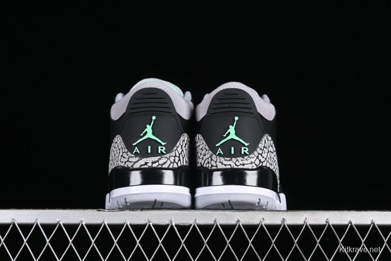 Nike Air Jordan 3 Retro Sneakers Green Glow - CT8532-031