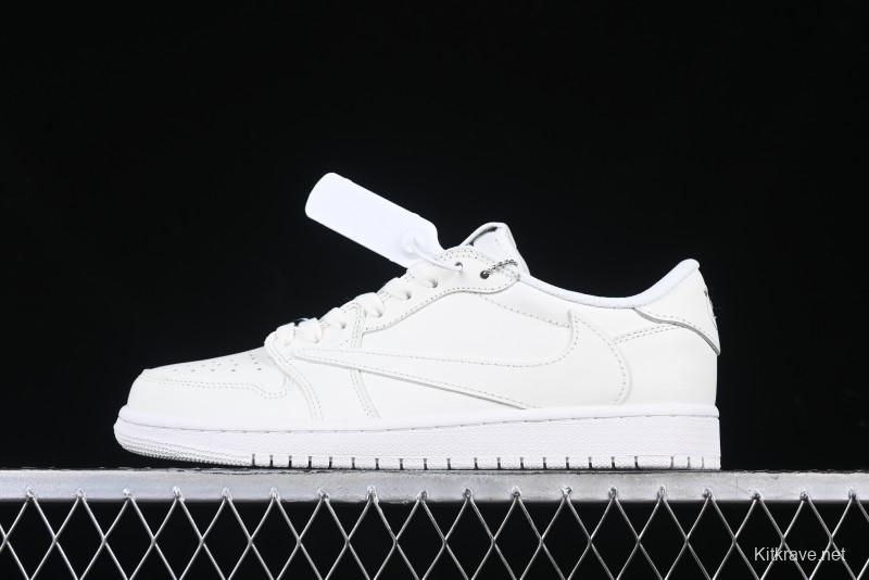 Nike Travis Scott x Air Jordan Low OG SP AJ1 Retro Sneakers in Pure White - TD1228-111