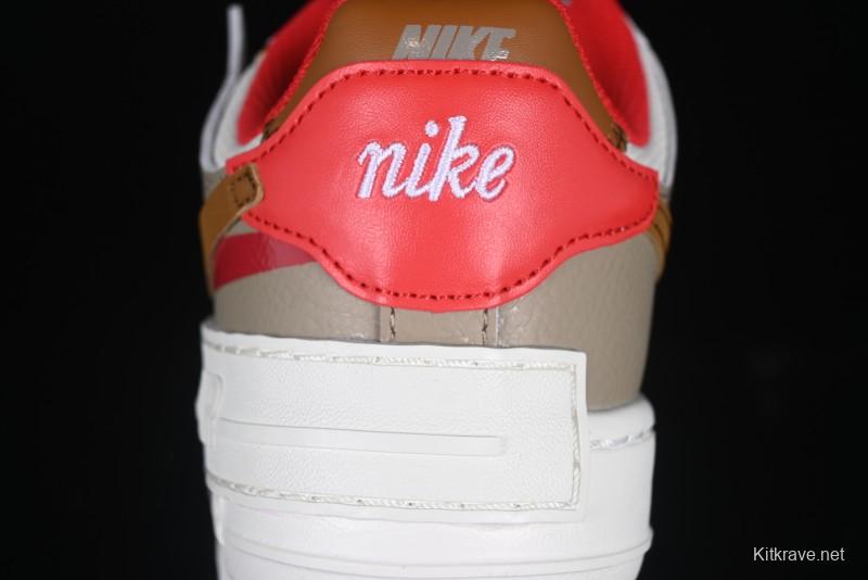 Nike Air Force 1 Shadow Lightweight Elevated Low-Top Casual Sneakers - HQ3400-030