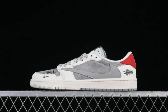 Nike Travis Scott x Fragment Design x Air Jordan 1 Low OG SP AJ1 Low Top Casual Sneakers - SJ2068-130