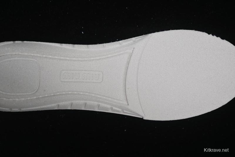 Miu Miu Suede Round Toe Lace-Up Low Top Women's Casual Shoes - 99D4