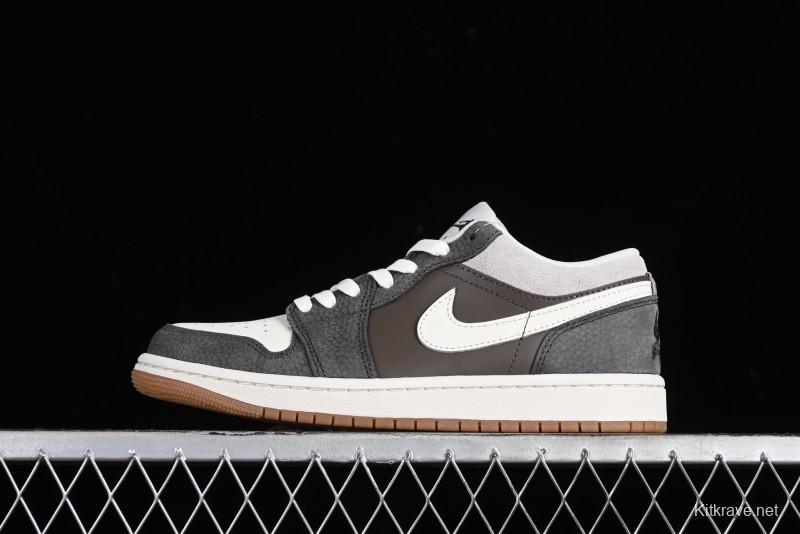 Nike Air Jordan 1 Low "Snkrs Day" Casual Sneakers with Grey Toe Design - FD0399-004