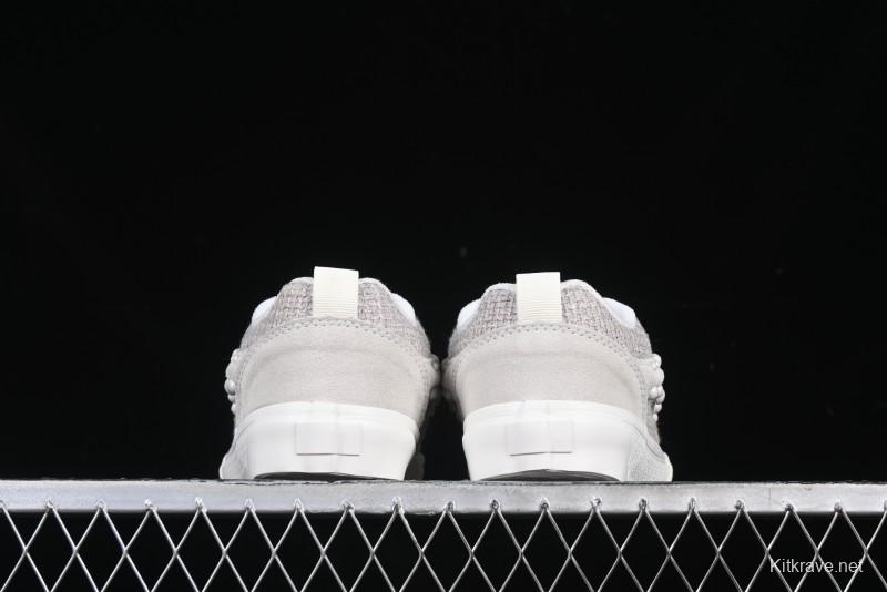 Vans Knu Skool Pearl White Grey Low Top Casual Skate Shoes - VN0007QDBGE