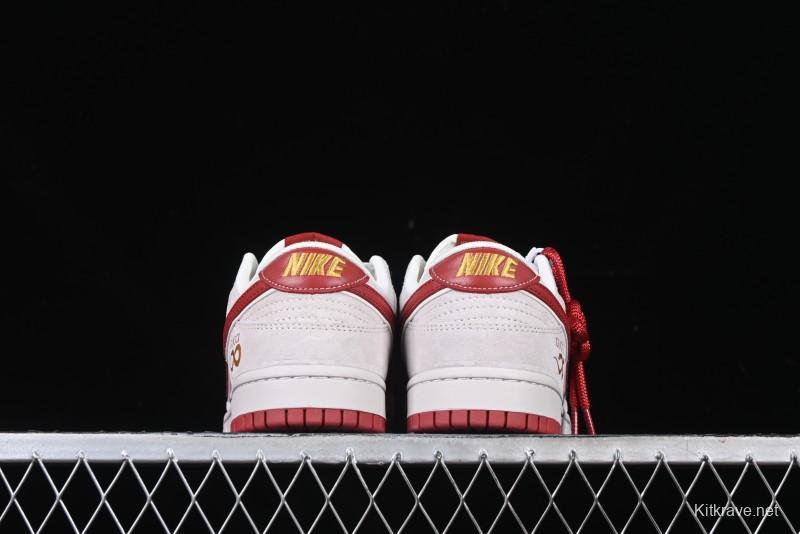 Nike SB Dunk Low Gucci Collaboration Red Snake Anniversary High-End Custom Low-Top Casual Sneakers - XX3168-111