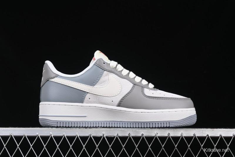 Nike Air Force 1 '07 Low Supreme Collaboration Polka Dot Swoosh Casual Sneakers - DM6688-023