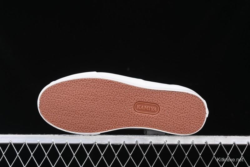 Kamiya Vulcanize Sneaker 23AW High-End Line Mihara Yasuhiro Dissolve Black White Suede Casual Low-Top Canvas Shoes - M.C3