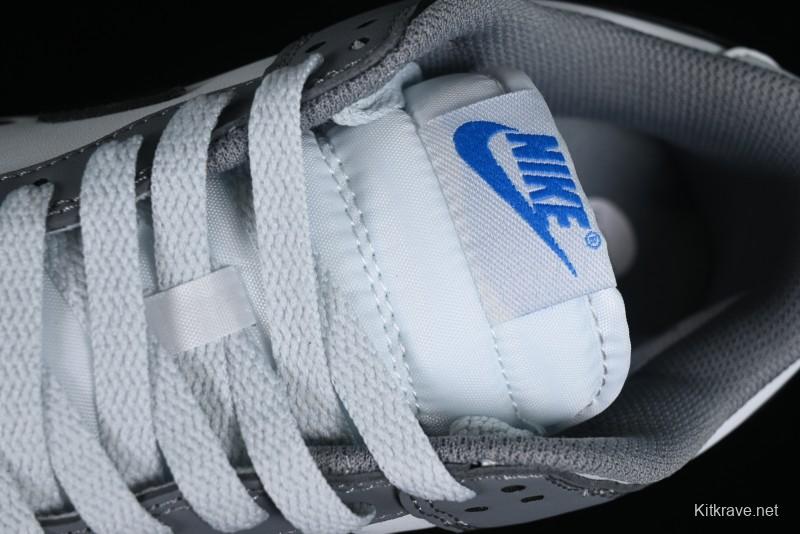 Nike Dunk Low SB Skateboarding Shoes in White Blue Grey - FB9109-001