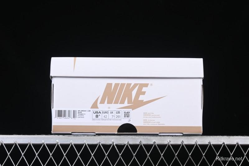 Nike Travis Scott x Air Jordan Low OG SP AJ1 Retro Sneakers in Pure White - TD1228-111