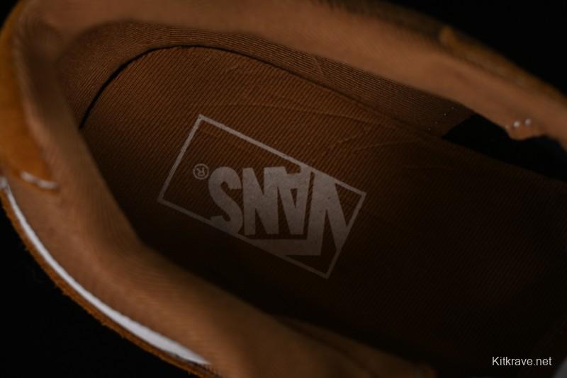 Vans Caldrone Classic American Retro Skate Shoes in Brown Orange - VN000CXZ1OU