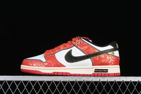 Nike SB Dunk Low Chinese New Year Celebration Red Anniversary High-End Custom Low-Top Casual Skate Shoes - RW1220-005