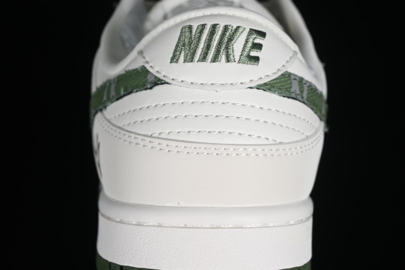 Nike SB Dunk Low MLB Collaboration - Green Denim Anniversary Custom Low-Top Casual Skate Shoes - DQ1098-345
