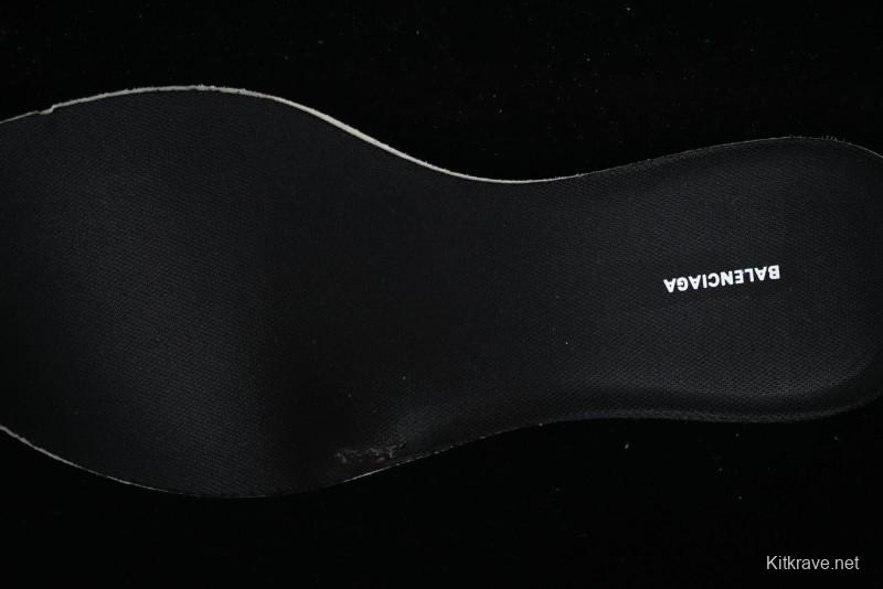 Balenciaga Monday Leather Round Toe Lace-Up Low-Top Lifestyle Sneakers - WDTSC9110