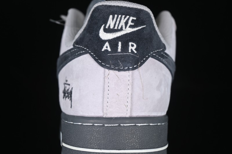 Nike Air Force 1 '07 Low Stussy Collaboration Beige Grey Jade Sole Low-Top Casual Sneakers - XZ6188-196