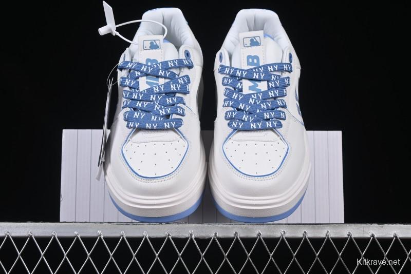 New York Yankees MLB Chunky Liner Denim Monogram Lightweight Elevated Platform Casual Sneakers - 3ASXD025N50BLS