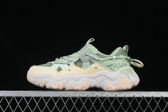 Fila Fusion Retro Mars Running Shoes with Lace-Up Design and Cushioned Sole - F12W422103FMB