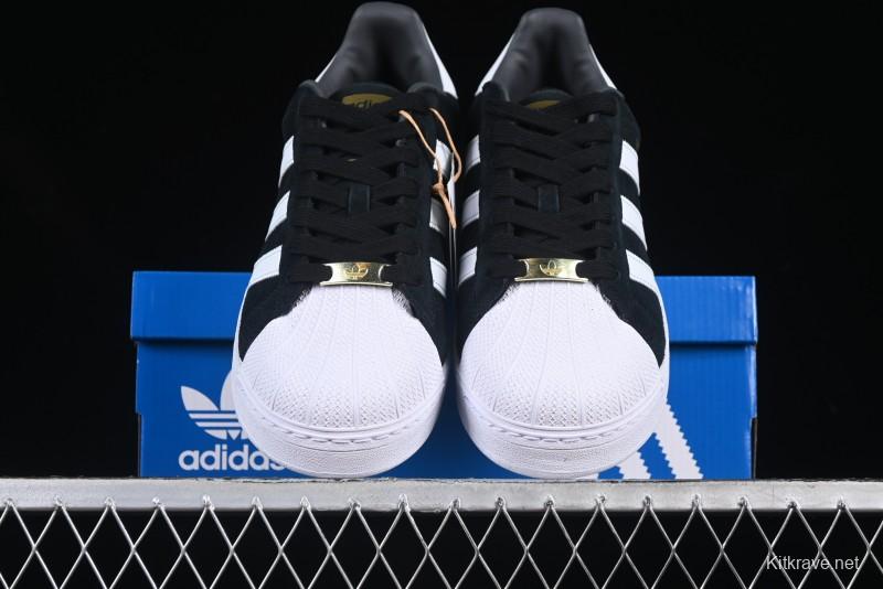 Adidas Originals Superstar XLG Casual Sneakers with Gold Logo Shell Toe and Thick Sole - ID4657