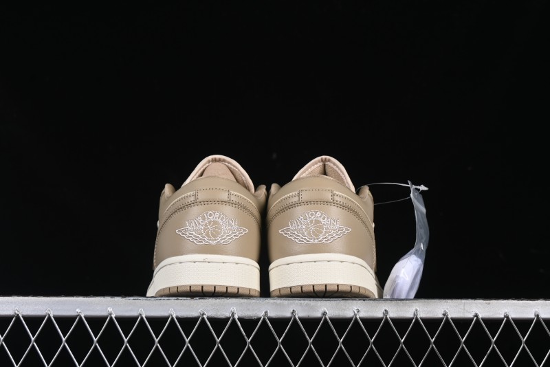 Nike Air Jordan 1 Low AJ1 Wheat Color Low-Top Casual Sneakers - DC0774-203
