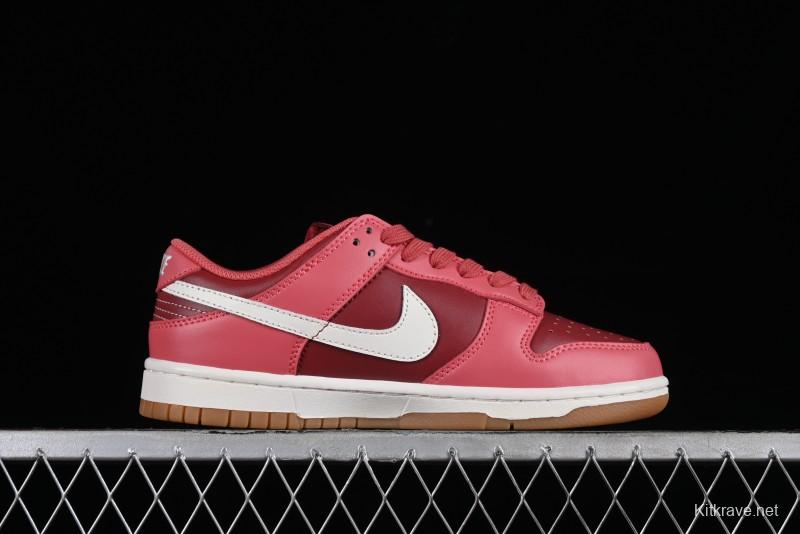 Nike Dunk Low SB Casual Sneakers in Strawberry Bear Colorway - DD1503-603