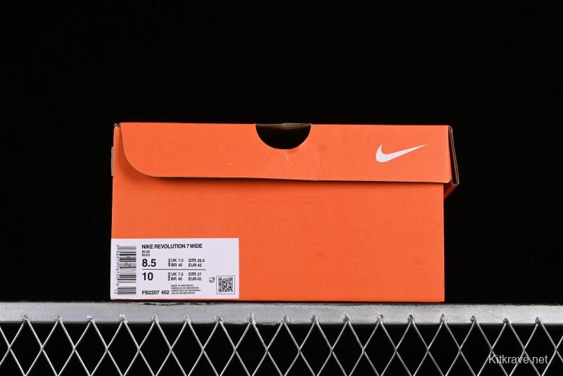 Nike Revolution 7 Wide Low-Top Running Shoes with Breathable Mesh and Durable Cushioning - FB2207-402