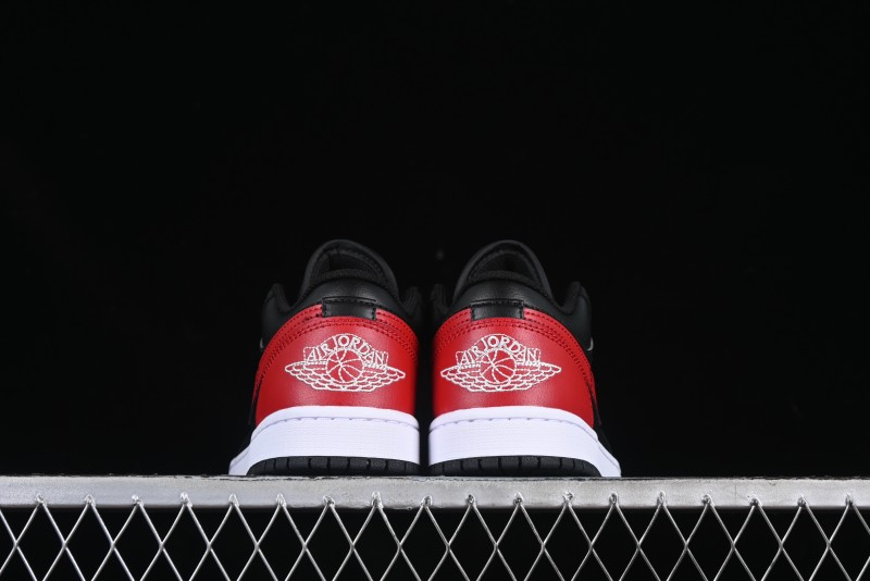 Nike Air Jordan 1 Low AJ1 Red Black Low Top Casual Sneakers - 553558-067