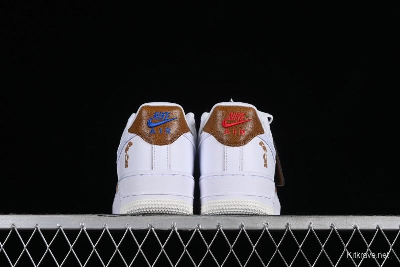Nike Air Force 1 '07 Low Casual Sneakers with Full-Length Air Cushion - HF5716-111