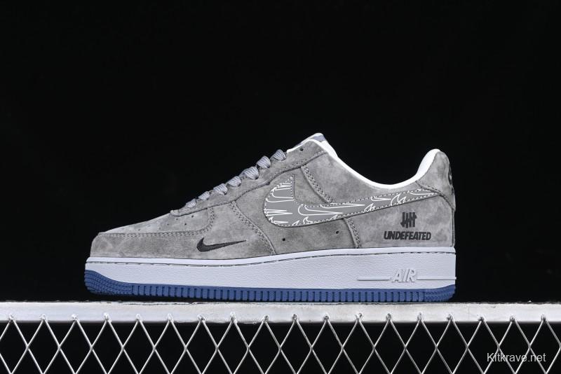 Nike Air Force 1 '07 Low UN Collaboration - Shadow Grey Pigskin Sneakers DF0188-018