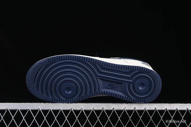 Nike Air Force 1 '07 Low Stussy Supreme Collaboration Checkerboard Beige Low-Top Casual Sneakers - DF0188-037