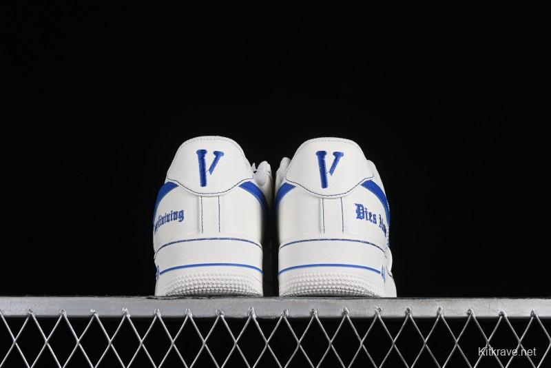 Nike Vlone x Air Force 1 '07 Low Collaboration Light Blue Casual Sneakers - AA5360-011