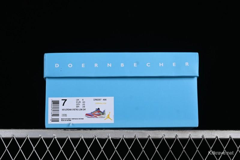 Nike Air Jordan 5 Low Doernbecher Retro Basketball Shoes - DR6287-486