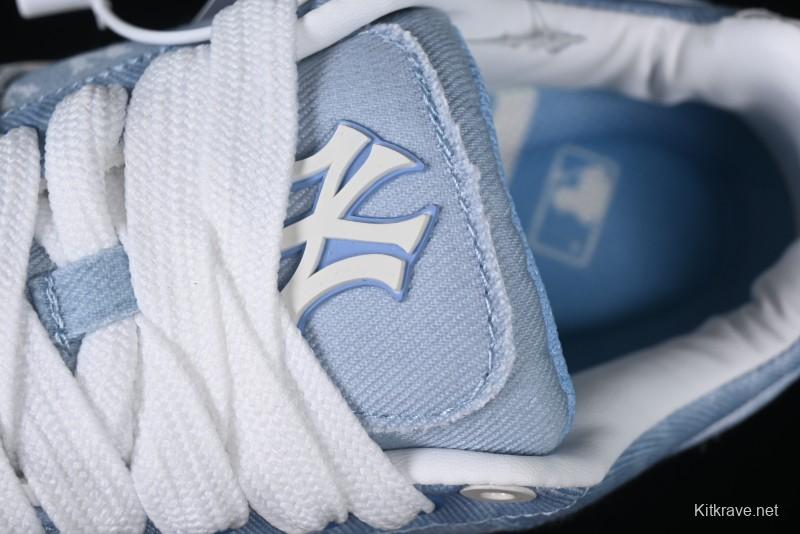 New York Yankees Chunky Liner Mid Denim Monogram Platform Sandals - 3ASXD065N50BLS