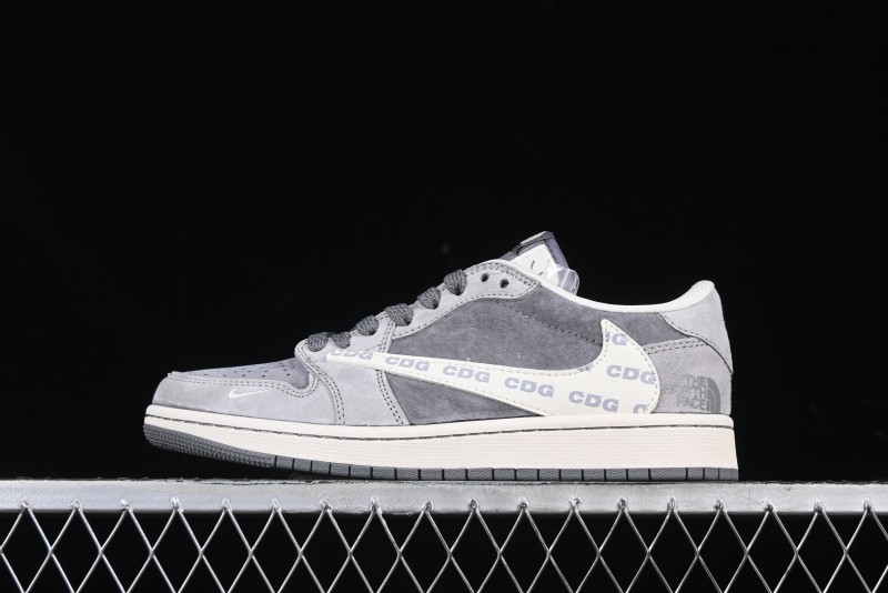 Nike Travis Scott x Fragment Design x Air Jordan 1 Low OG SP AJ1 Low Top Culture Casual Sneakers - XS3086-008