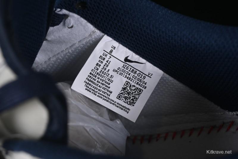 Nike Air Force 1 '07 Low Supreme Collaboration Navy Blue Line Low-Top Casual Sneakers - XZ6188-019