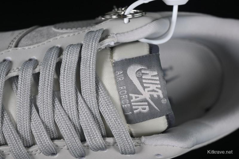 Nike Air Force 1 '07 Low Stussy Collaboration Galaxy Grey Low-Top Casual Sneakers - KK1988-055