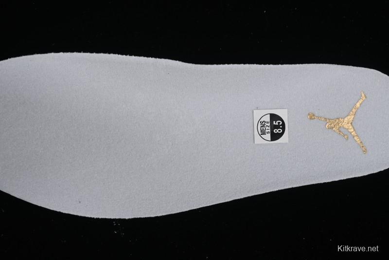 Nike Air Jordan 4 Retro Sneakers with Metallic Gold Design - AQ9129-170