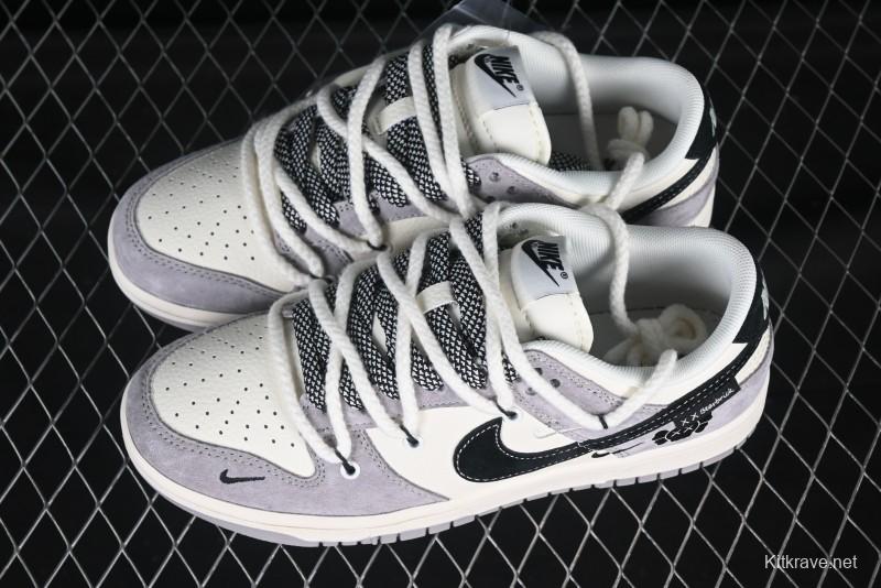 Nike SB Dunk Low Kaws Collaboration Strap Pig Eight Black Hook Anniversary High-End Custom Low-Top Casual Skate Shoes - YX5066-245