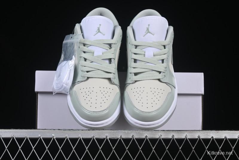 Nike Air Jordan 1 Low AJ1 Amber Green Low-Top Casual Sneakers - HF4078-100