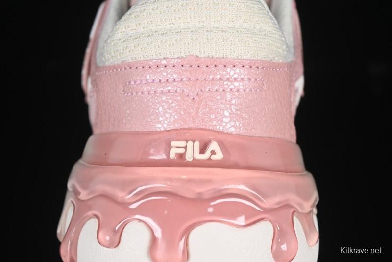 Pink Drip Chunky Sneakers – Trendy Casual Shoes for Women