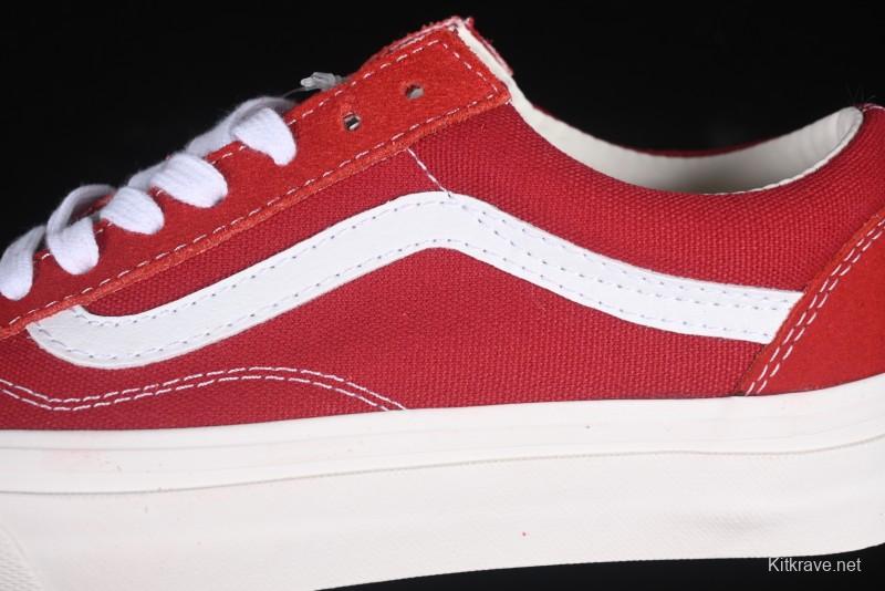 Vans Premium Old Skool 36 Retro Skate Shoes with Full-Grain Leather and Cushioned Insole - VN000D569IJ