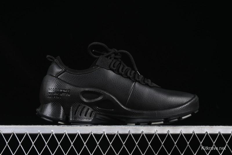 Men's All-Black Premium Leather Sneakers – Sleek & Versatile Design