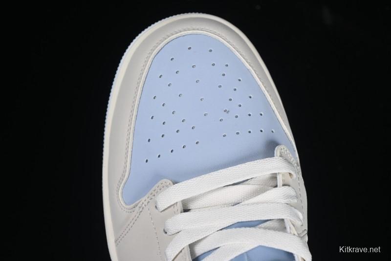 Nike Air Jordan 1 Low "Hydrogen Blue" Casual Sneakers with Retro Design - IB4003-407