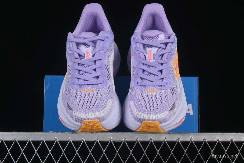 HOKA ONE ONE Bondi 9 Knit Lightweight Casual Running Shoes - 1162012 AGH