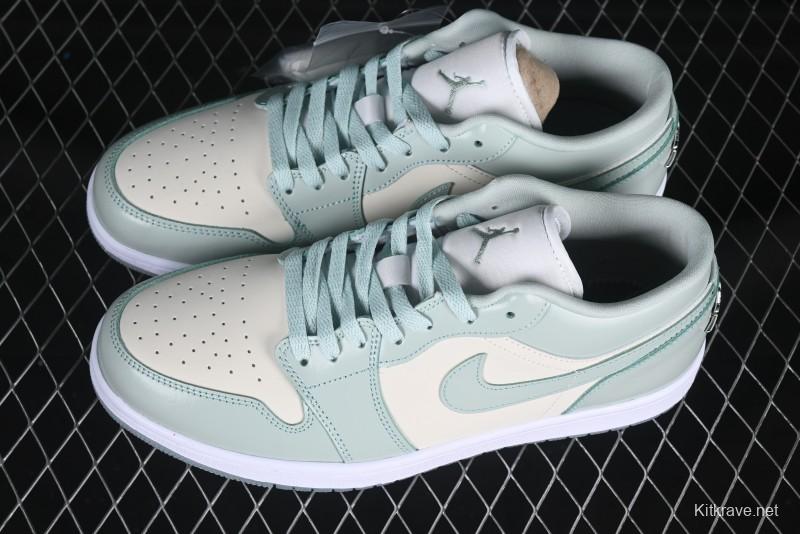 Nike Air Jordan 1 Low AJ1 Amber Green Low-Top Casual Sneakers - HF4078-100