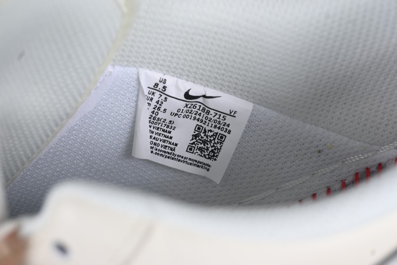 Nike Air Force 1 '07 Low Supreme Collaboration Off-White Crystal Custom Casual Sneakers - XZ6188-715