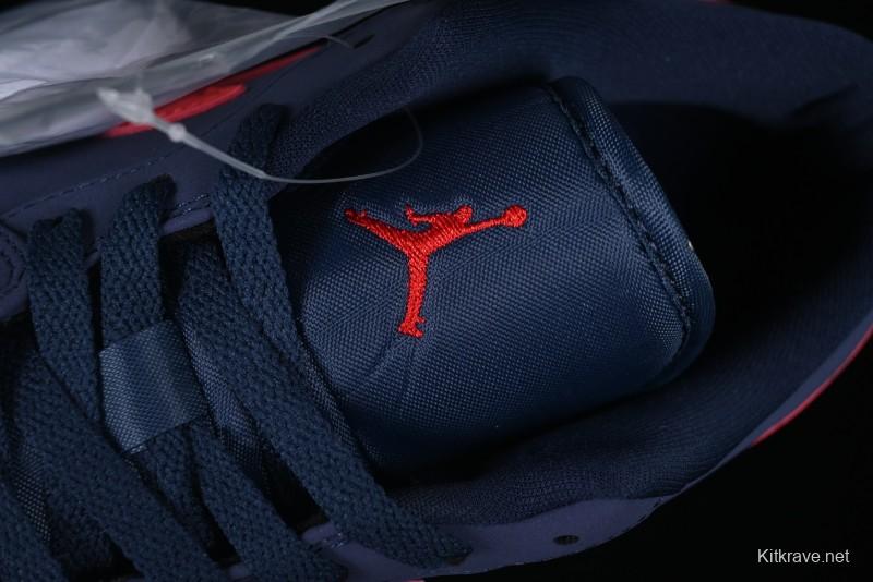 Nike Air Jordan 1 Low AJ1 Patriot Blue Red Low-Top Casual Lifestyle Sneakers - CZ8454-400