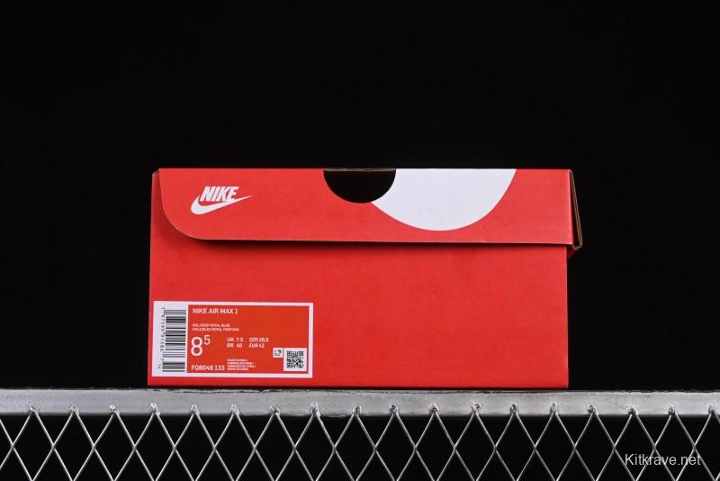 Nike Air Max 1 Retro Running Shoes with Half-Sole Air Cushion - FQ8048-133