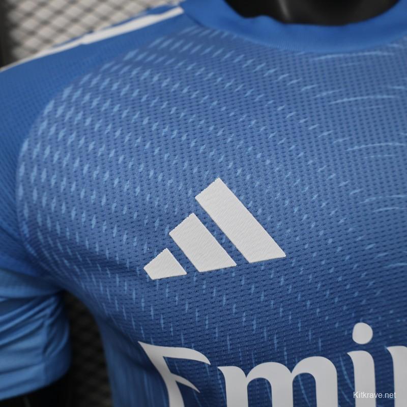 Player Version 25/26 Real Madrid Blue Goalkeeper Jersey